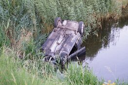 Auto te water na aanrijding in Callantsoog