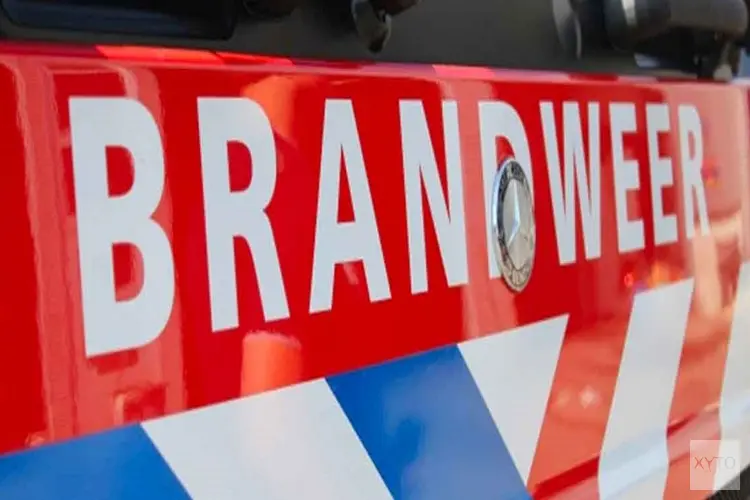 Auto verwoest door brand