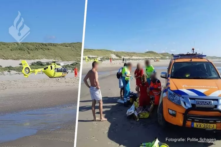 Drukte voor reddingsbrigade: ook zwemmer uit zee gered bij Sint Maartenszee