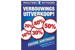 Wouters Witgoed is aan het verbouwen!
