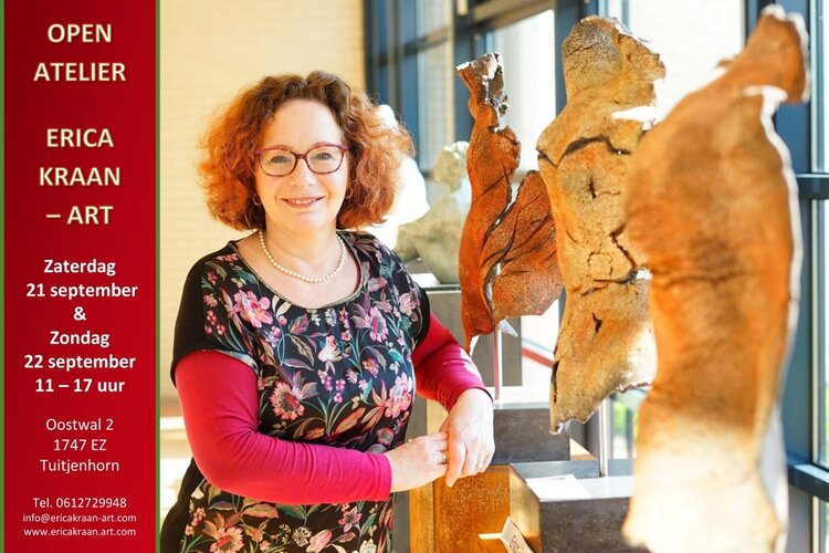 Open atelier dagen op 21 en 22 september bij Erika Kraan