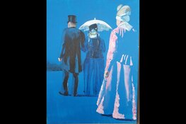 Schilderijen van Westfriese markt in de bieb