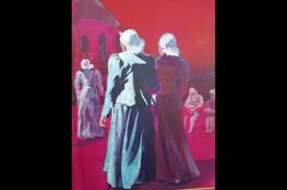 Schilderijen van Westfriese markt in de bieb