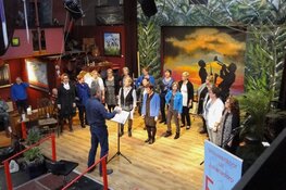 Zanggroep Eigenwijz zondag 27 oktober in Schuur van Kees