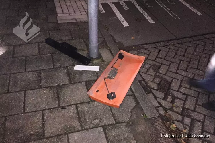 Brievenbus Platanenweg opgeblazen
