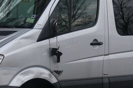 Schade door botsing Witte Paal