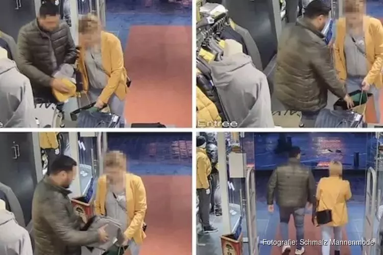 Kledingdieven aangehouden: ze stopten kleren met één veeg in de gouden tas