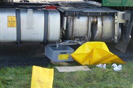 Tank van vrachtwagen lek op N9