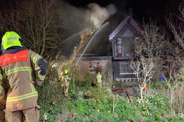 Brand in boerderij Burgerbrug