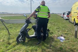 Bromfietser gewond in Burgerbrug