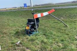 Bromfietser gewond in Burgerbrug