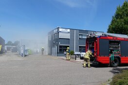 Containerbrandje witte paal Schagen