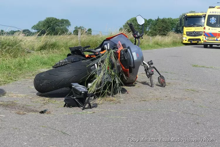 Motorrijder gewond bij eenzijdig ongeval
