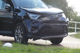 Botsing met twee auto's bij Oudesluis