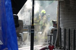 Brand in viskraam op markt in Schagen
