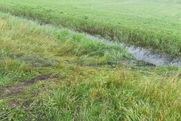 Auto belandt in het water in Schagen