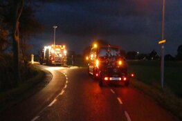 Zoekactie door brandweer in de sloot