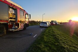 Drie gewonden bij ongeval tussen busje en tractor in Sint Maarten
