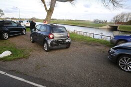 Kop-staart aanrijding in Schagen