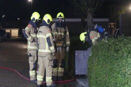 Containerbrandje in Bachstraat snel onder controle