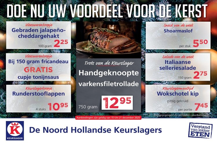 Weekaanbieding bij Keurslager Arie Klaver