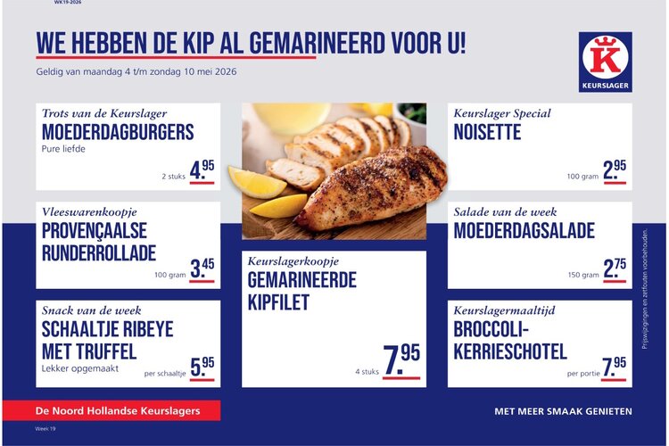 Weekaanbieding bij Keurslager Arie Klaver