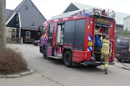 Brand in muur van bedrijfspand in Schagen
