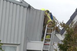 Brand in muur van bedrijfspand in Schagen