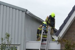 Brand in muur van bedrijfspand in Schagen