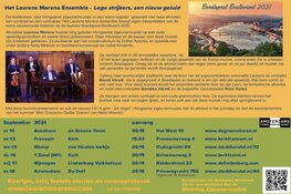 Laurens Moreno Ensemble in de Kerk in ’t Zand (NH) op donderdag 16 september