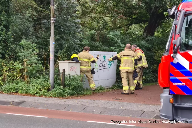 Brandmelding bij elektrakast in Schagen