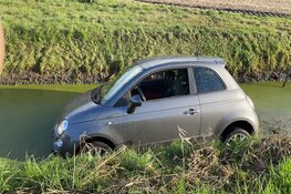 Auto te water in Breezand