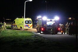 Fietsster te water in Schagen