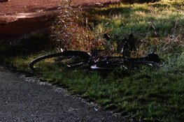 Fietsster te water in Schagen