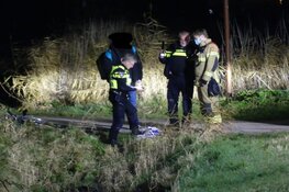 Fietsster te water in Schagen