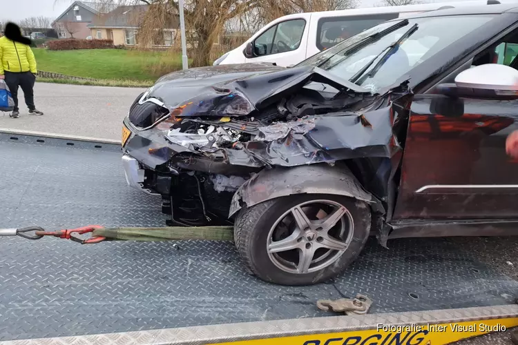 Ongeval op de Dergmeerweg in Warmenhuizen
