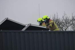 Zonnepanelen losgewaaid door storm Corrie