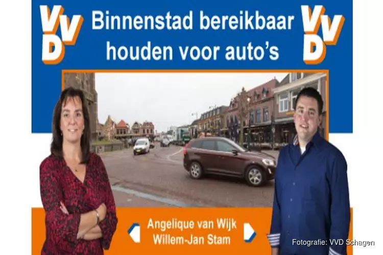 VVD Schagen zorgt dat Centrum Schagen bereikbaar blijft voor auto&#39;s