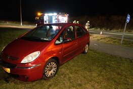 Auto in sloot gereden in Callantsoog