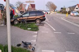 Ongeval in Kolhorn, twee auto&#39;s total loss