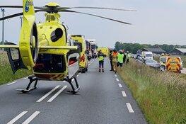 Frontale aanrijding op N9 bij Burgerbrug, meerdere gewonden