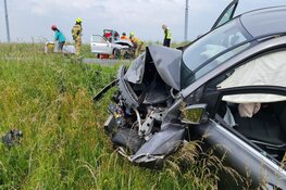 Frontale aanrijding op N9 bij Burgerbrug, meerdere gewonden