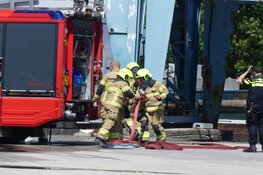 Brandje op boot in Schagen