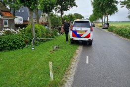 Auto vliegt uit de bocht en belandt in tuin in Sint Maarten