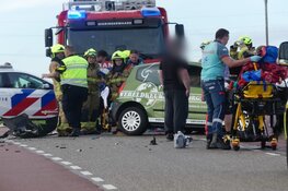 Drie gewonden bij frontale botsing in Barsingerhorn