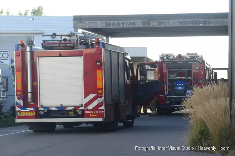 Container in brand in Schagen