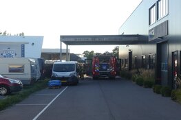 Container in brand in Schagen