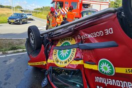 Ongeval tussen auto en bestelbus in 't Zand, één gewonde