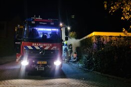 Heg in brand in Schagen