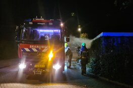 Heg in brand in Schagen